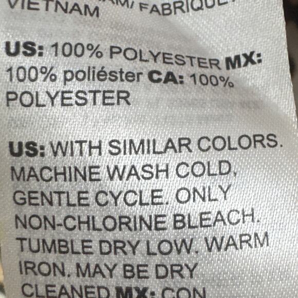 Chico's Sheer Tunic Poised Blooms Button Up Animal Print Floral Size 2 (12/14) - Picture 7 of 7